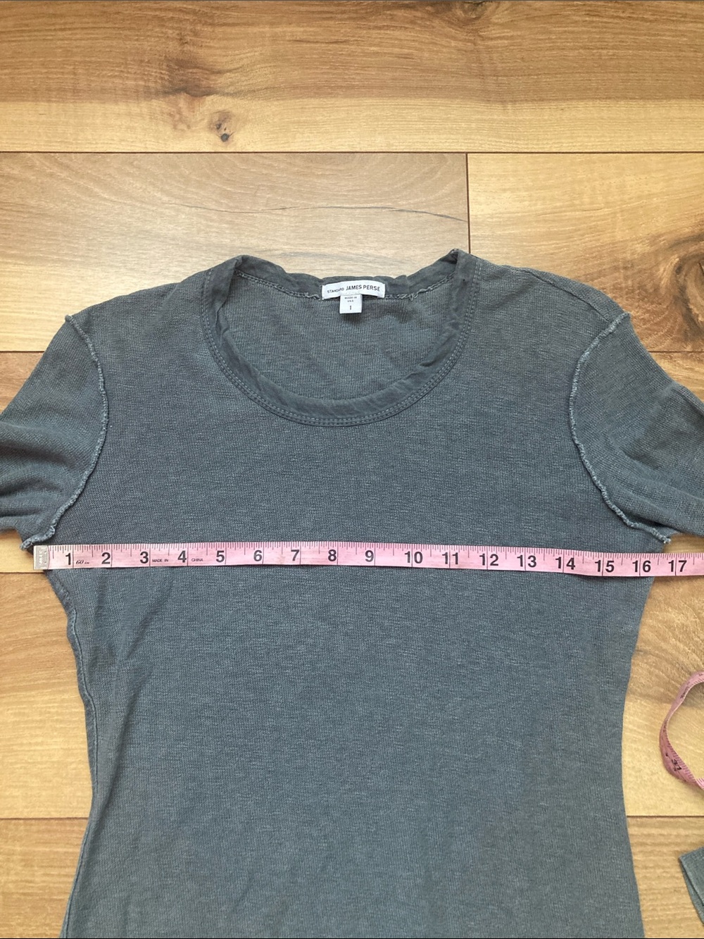James Perse Inside Out Raglan Long Sleeve Tee - Picture 5 of 9